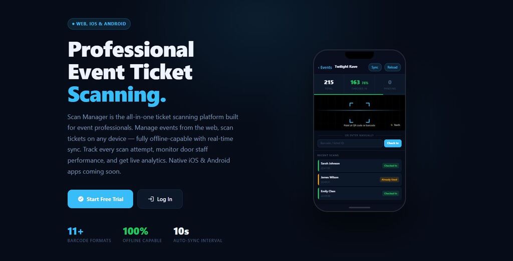 Scan Manager website